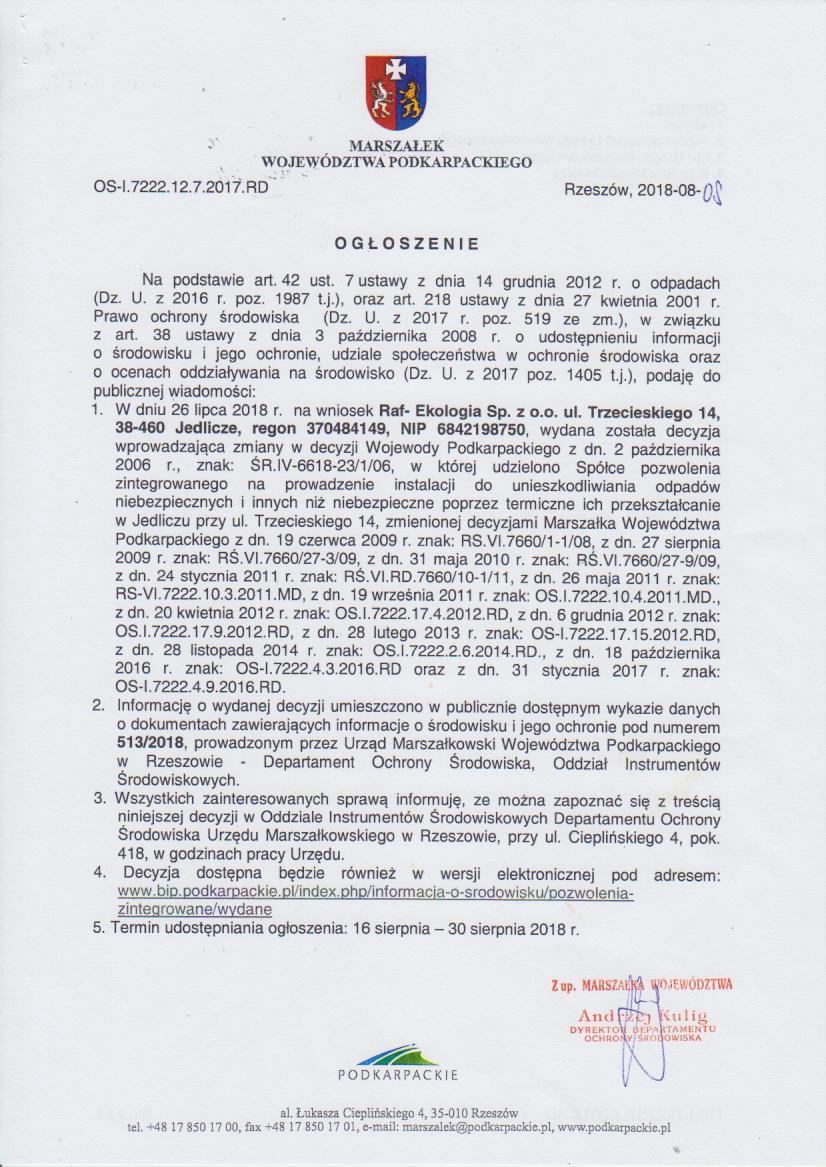Raf-Ekologia
